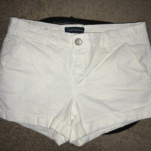 Aeropostale High-Waisted Twill Midi Shorts